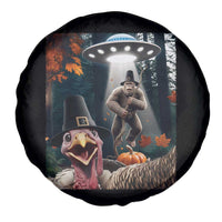 Thanksgiving Funny Bigfoot Turkey Selfie Spare Tire Cover - Wonder Print Shop