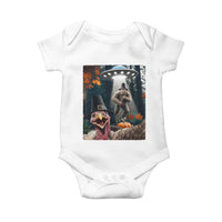Thanksgiving Funny Bigfoot Turkey Selfie Baby Onesie - Wonder Print Shop