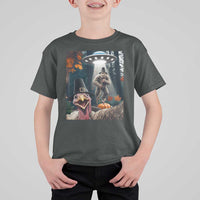 Thanksgiving Funny Bigfoot Turkey Selfie T Shirt For Kid - Wonder Print Shop