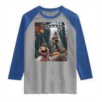 Thanksgiving Funny Bigfoot Turkey Selfie Raglan Shirt - Wonder Print Shop