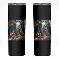 Thanksgiving Funny Bigfoot Turkey Selfie Skinny Tumbler - Wonder Print Shop