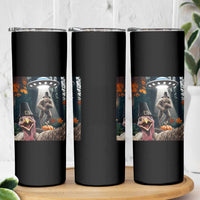Thanksgiving Funny Bigfoot Turkey Selfie Skinny Tumbler - Wonder Print Shop