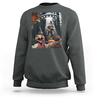 Thanksgiving Funny Bigfoot Turkey Selfie Sweatshirt - Wonder Print Shop