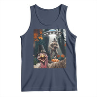 Thanksgiving Funny Bigfoot Turkey Selfie Tank Top - Wonder Print Shop