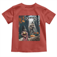 Thanksgiving Funny Bigfoot Turkey Selfie Toddler T Shirt - Wonder Print Shop