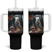 Thanksgiving Funny Bigfoot Turkey Selfie Tumbler With Handle - Wonder Print Shop