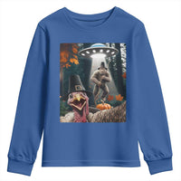 Thanksgiving Funny Bigfoot Turkey Selfie Youth Sweatshirt - Wonder Print Shop