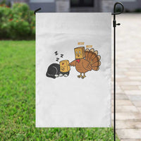 Funny Thanksgiving Garden Flag Turkey Fake Cat Meow - Wonder Print Shop