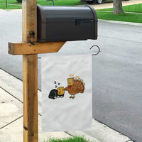 Funny Thanksgiving Garden Flag Turkey Fake Cat Meow - Wonder Print Shop