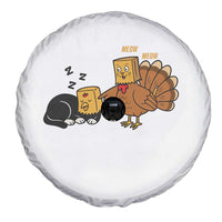 Funny Thanksgiving Spare Tire Cover Turkey Fake Cat Meow - Wonder Print Shop
