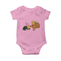 Funny Thanksgiving Baby Onesie Turkey Fake Cat Meow - Wonder Print Shop