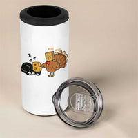 Funny Thanksgiving 4 in 1 Can Cooler Tumbler Turkey Fake Cat Meow - Wonder Print Shop
