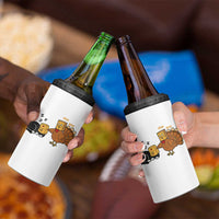 Funny Thanksgiving 4 in 1 Can Cooler Tumbler Turkey Fake Cat Meow - Wonder Print Shop