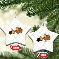 Funny Thanksgiving Ceramic Ornament Turkey Fake Cat Meow - Wonder Print Shop