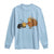 Funny Thanksgiving Long Sleeve Shirt Turkey Fake Cat Meow - Wonder Print Shop