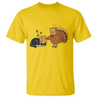 Funny Thanksgiving T Shirt Turkey Fake Cat Meow - Wonder Print Shop