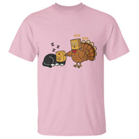 Funny Thanksgiving T Shirt Turkey Fake Cat Meow - Wonder Print Shop