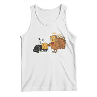 Funny Thanksgiving Tank Top Turkey Fake Cat Meow - Wonder Print Shop