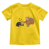 Funny Thanksgiving Toddler T Shirt Turkey Fake Cat Meow - Wonder Print Shop