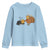 Funny Thanksgiving Youth Sweatshirt Turkey Fake Cat Meow - Wonder Print Shop