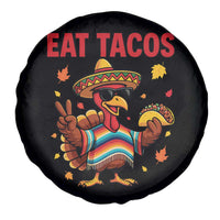 Funny Turkey Thanksgiving Spare Tire Cover Eat Tacos - Wonder Print Shop