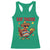 Funny Turkey Thanksgiving Racerback Tank Top Eat Tacos - Wonder Print Shop