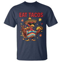 Funny Turkey Thanksgiving T Shirt Eat Tacos - Wonder Print Shop