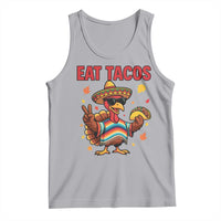 Funny Turkey Thanksgiving Tank Top Eat Tacos - Wonder Print Shop