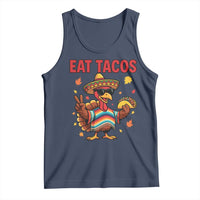 Funny Turkey Thanksgiving Tank Top Eat Tacos - Wonder Print Shop