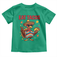 Funny Turkey Thanksgiving Toddler T Shirt Eat Tacos - Wonder Print Shop