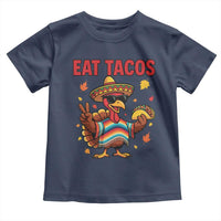 Funny Turkey Thanksgiving Toddler T Shirt Eat Tacos - Wonder Print Shop