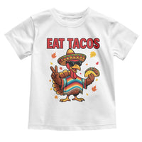 Funny Turkey Thanksgiving Toddler T Shirt Eat Tacos - Wonder Print Shop