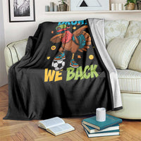 Funny Thanksgiving Turkey Throw Blanket Bruh We Back To School - Wonder Print Shop