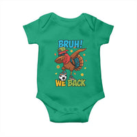 Funny Thanksgiving Turkey Baby Onesie Bruh We Back To School - Wonder Print Shop