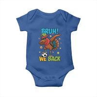 Funny Thanksgiving Turkey Baby Onesie Bruh We Back To School - Wonder Print Shop