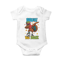 Funny Thanksgiving Turkey Baby Onesie Bruh We Back To School - Wonder Print Shop