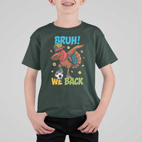 Funny Thanksgiving Turkey T Shirt For Kid Bruh We Back To School - Wonder Print Shop