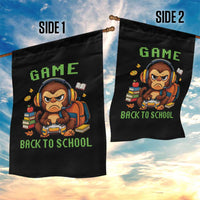 Funny Video Game Garden Flag Cute Monkey Back To School - Wonder Print Shop