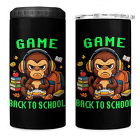 Funny Video Game 4 in 1 Can Cooler Tumbler Cute Monkey Back To School - Wonder Print Shop