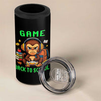 Funny Video Game 4 in 1 Can Cooler Tumbler Cute Monkey Back To School - Wonder Print Shop