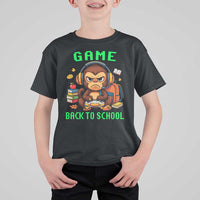 Funny Video Game T Shirt For Kid Cute Monkey Back To School - Wonder Print Shop