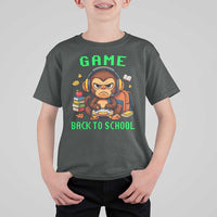 Funny Video Game T Shirt For Kid Cute Monkey Back To School - Wonder Print Shop