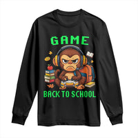 Funny Video Game Long Sleeve Shirt Cute Monkey Back To School - Wonder Print Shop