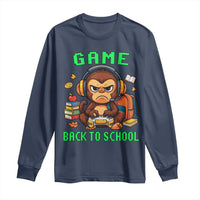 Funny Video Game Long Sleeve Shirt Cute Monkey Back To School - Wonder Print Shop