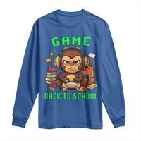 Funny Video Game Long Sleeve Shirt Cute Monkey Back To School - Wonder Print Shop