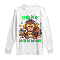 Funny Video Game Long Sleeve Shirt Cute Monkey Back To School - Wonder Print Shop