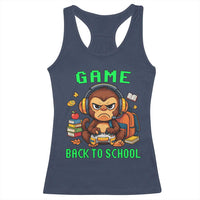 Funny Video Game Racerback Tank Top Cute Monkey Back To School - Wonder Print Shop