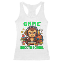 Funny Video Game Racerback Tank Top Cute Monkey Back To School - Wonder Print Shop