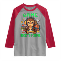 Funny Video Game Raglan Shirt Cute Monkey Back To School - Wonder Print Shop