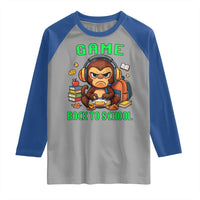 Funny Video Game Raglan Shirt Cute Monkey Back To School - Wonder Print Shop